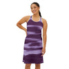 Elegant Purple Women&#39;s Racetrack Dress (AOP) - Flattering Silhouette, High-Quality Fabric, Chic Design