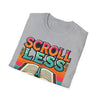 Scroll Less, Read More T-Shirt - Inspiring Book Lover&#39;s Tee | Motivational Casual Wear | Unisex Softstyle T-Shirt - ToniKay Creations