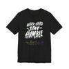 Work Hard Stay Humble ASL T-Shirt | Motivational Deaf Community Apparel | Unisex Jersey Short Sleeve Tee | Express Delivery available