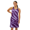 Elegant Purple Women&#39;s Racetrack Dress (AOP) - Flattering Silhouette, High-Quality Fabric, Chic Design - ToniKay Creations