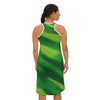 Elegant Green Women&#39;s Racetrack Dress - Flattering Silhouette, High-Quality Fabric, Chic Design - ToniKay Creations