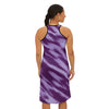 Elegant Purple Women&#39;s Racetrack Dress (AOP) - Flattering Silhouette, High-Quality Fabric, Chic Design - ToniKay Creations