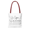 I&#39;m Super Blessed | White Tote Bag (AOP)