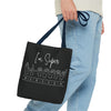 I&#39;m Super Blessed | Black Tote Bag (AOP)