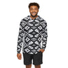 Men&#39;s AOP Warm-Up Hood with African Pattern - Cozy, Stylish &amp; Durable - ToniKay Creations