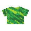 Chic Green Crop Tee | Stylish All-Over Print (AOP) Top - ToniKay Creations