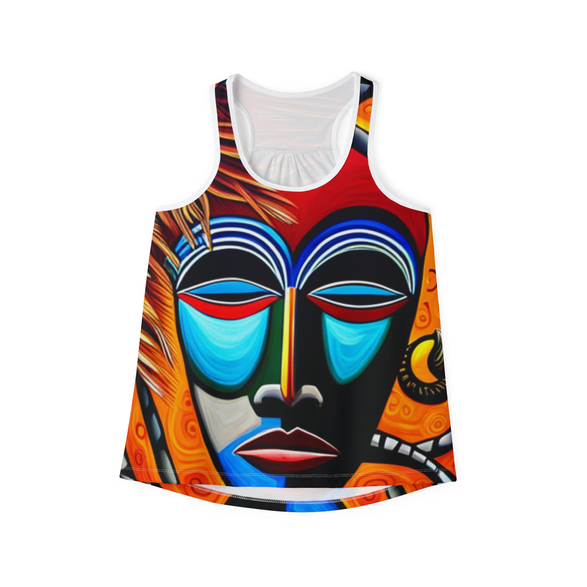 African Mask | Women's Tank Top (AOP) - ToniKay Creations