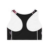 Women’s Pink Rose Padded Sports Bra | Fully Lined AOP | Supportive &amp; Stylish Athletic Wear - ToniKay Creations