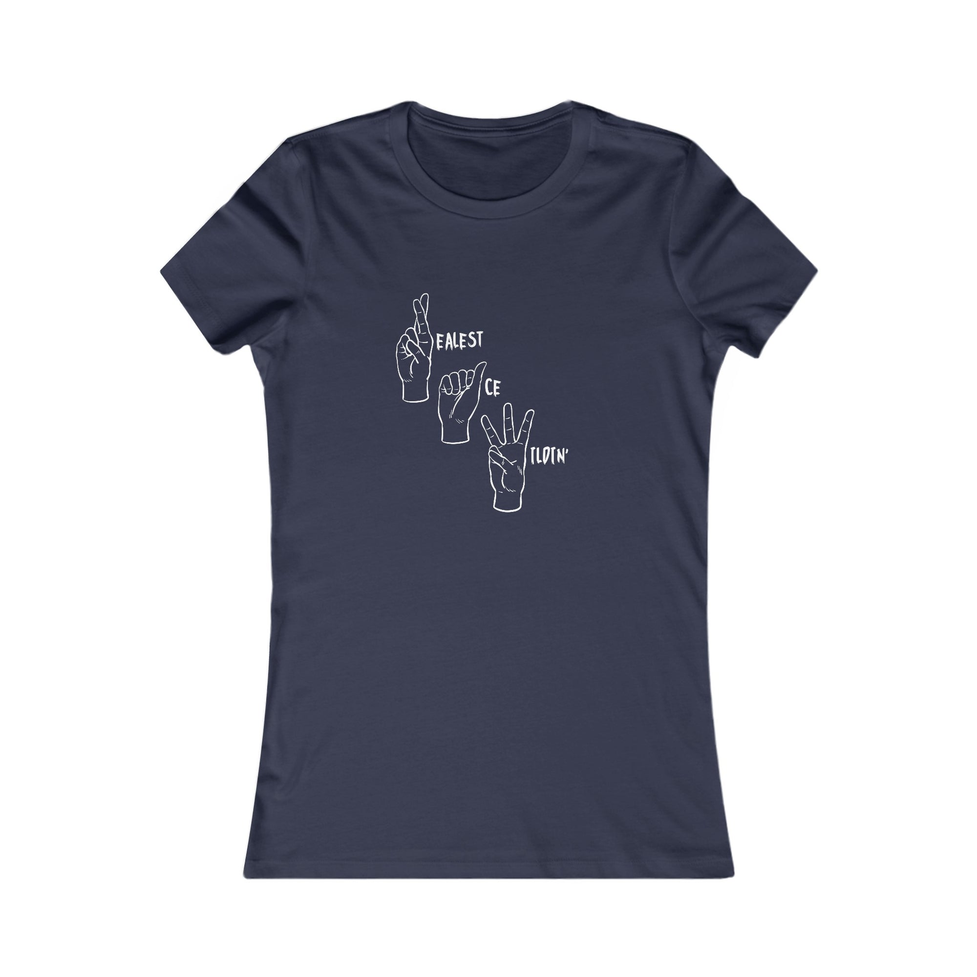 RAW Energy ASL Tee | Bold and Empowering Sign Language Shirt | Women's Favorite Tee