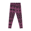 Pink African Design AOP Leggings | Vibrant &amp; Stylish Ethnic Print Activewear