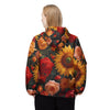 Rose Sunflower Windbreaker Jacket (AOP) | Stylish &amp; Lightweight All-Over Print Windbreaker