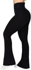 Sunzel Flare Leggings - High-Waisted Crossover Yoga Pants | Tummy Control &amp; Wide Leg, 34&#39;&#39; Inseam