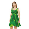 Green | Women&#39;s Skater Dress (AOP)