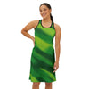 Elegant Green Women&#39;s Racetrack Dress - Flattering Silhouette, High-Quality Fabric, Chic Design - ToniKay Creations