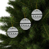 Ceramic Ornaments African Tribal Design 2-Sided - Perfect Holiday Decor