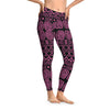 Pink African Design AOP Leggings | Vibrant &amp; Stylish Ethnic Print Activewear