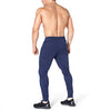 BROKIG Mens Gym Jogger Pants,Casual Slim Workout Sweatpants with Zipper Pockets Bodybuilding Athletic Pants(Navy,S)