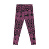 Pink African Design AOP Leggings | Vibrant &amp; Stylish Ethnic Print Activewear