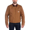 Carhartt Men&#39;s Duck Detroit Jacket (Regular and Big &amp; Tall Sizes), Brown, Large