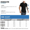 GYM REVOLUTION Men&#39;s 5 Pack Workout Gym Hipster Curved Hem Muscle Fitness Hip Hop T Shirts Black White Blue Green Grey M