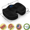 Everlasting Comfort Doctor Recommended Memory Foam Seat Cushions for Office Chairs - HSA FSA Eligible Tailbone Pain Relief Cushion, Sciatica &amp; Back Support, Office Chair Cushion &amp; Car Seat Cushion