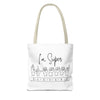 I&#39;m Super Blessed | White Tote Bag (AOP)