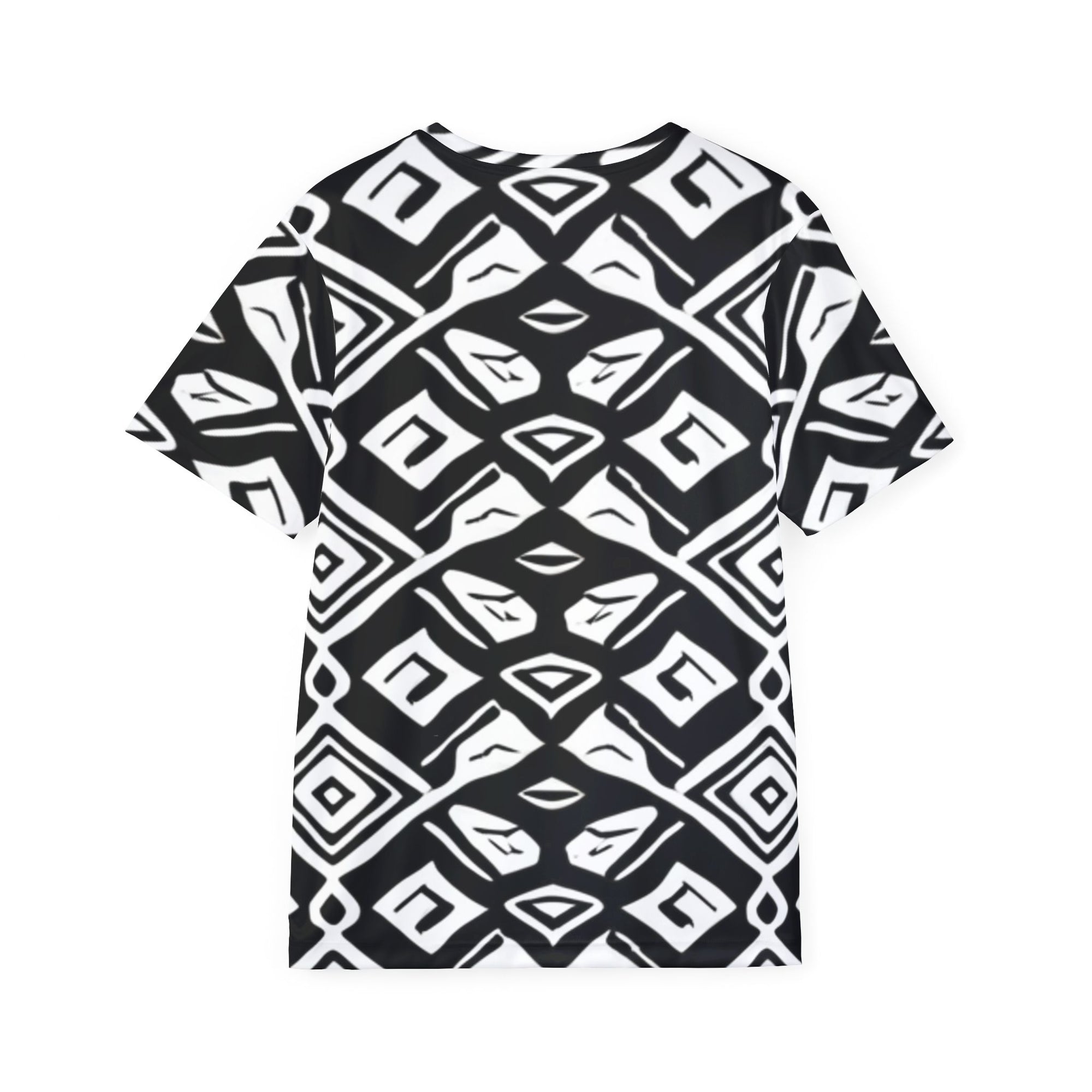 "Men's AOP Sports Jersey with African Pattern - Lightweight, Breathable & Stylish