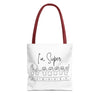 I&#39;m Super Blessed | White Tote Bag (AOP)