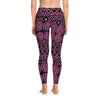 Pink African Design AOP Leggings | Vibrant &amp; Stylish Ethnic Print Activewear