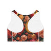 Sunflower &amp; Roses AOP Sports Bra - Stylish High-Performance Athletic Support | Trendy Workout Gear