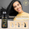 KINGMING Black Hair Color Shampoo for Gray Hair Coverage, 3 in 1 Champu Para Canas for Women and Men, 500ml