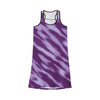 Elegant Purple Women&#39;s Racetrack Dress (AOP) - Flattering Silhouette, High-Quality Fabric, Chic Design - ToniKay Creations