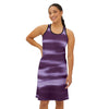 Elegant Purple Women&#39;s Racetrack Dress (AOP) - Flattering Silhouette, High-Quality Fabric, Chic Design