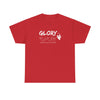 Glory T-Shirt with ASL Design | Inspirational American Sign Language Apparel | Unisex Heavy Cotton Tee