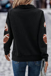 Sequin Football Long Sleeve Sweatshirt | Sparkle &amp; Style for Game Day