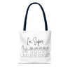 I&#39;m Super Blessed | White Tote Bag (AOP)